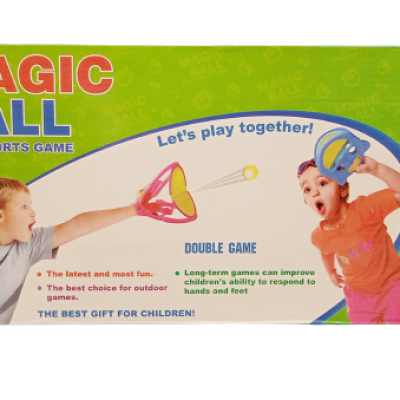 Catch And Throw Ball Outdoor Game Sports Set With 2 Catcher And 2 Balls For Boy’s And Girl’s