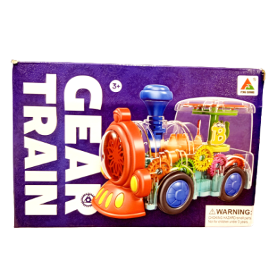 Gear Train Engine Toy For Kids, Electric Mechanical Gear With Colorful Light And Charming Music